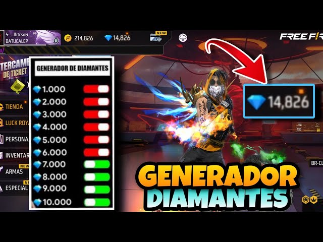 explotando la verdad existen generadores de diamantes en free fire