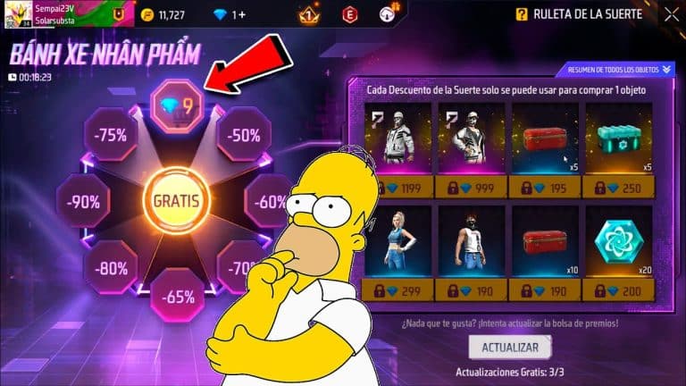 que es la ruleta en free fire y como funciona