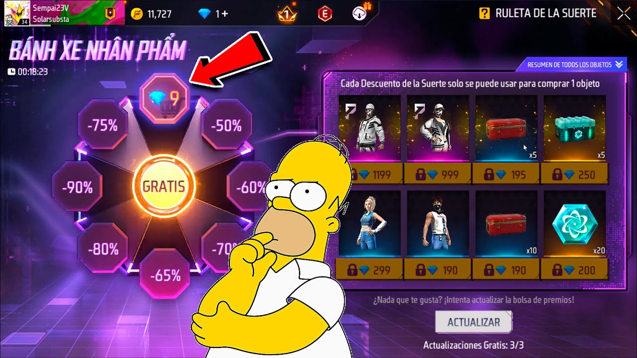 que es la ruleta en free fire y como funciona